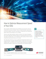 White Paper: How to Optimize Measurement and Transactional Speed of Your DAQ