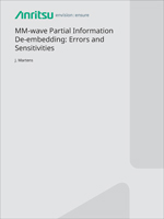 MM-wave Partial Information De-embedding: Errors and Sensitivities