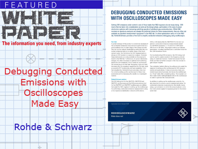 Debugging Conducted Emissions with Oscilloscopes Made Easy