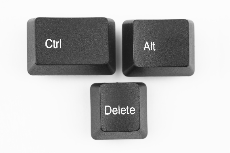 CTRL, Alt and Del keys