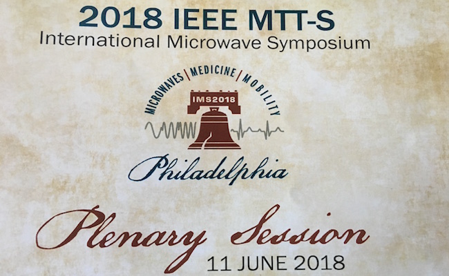 IMS2018 Plenary Recognizes Microwaves, Medicine and Mobility