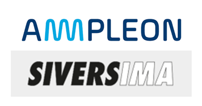Ampleon and Sivers IMA logos