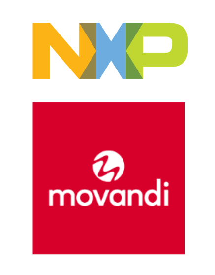 NXP and Movandi logos