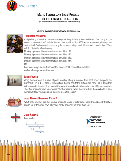 Apr 2012 Puzzler Cover