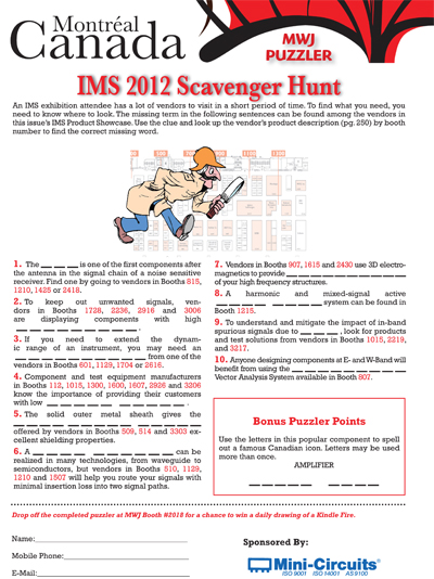 May 2012 Puzzler Cover