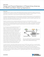 Design and Physical Realization of Phased-Array Antennas for MIMO and Beam-Steering Applications