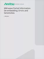 MM-wave Partial Information De-embedding: Errors and Sensitivities