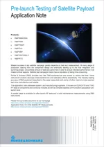 Pre-launch Testing of Satellite Payload Application Note
