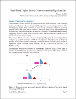 Real-Time Digital Down-Conversion with Equalization