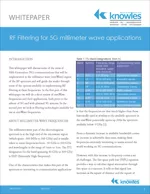 RF Filtering For 5G Millimeter Wave Applications
