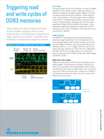 Triggering Read and Write Cycles of DDR3 Memories