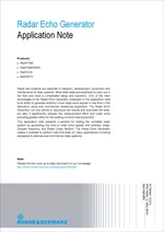 Radar Echo Generator Application Note