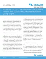 Reduce Cost and Complexity in 5G mmWave systems with Surface Mount Solderable Filter Components
