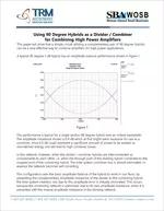 Using 90 Degree Hybrids as a Divider / Combiner for Combining High Power Amplifiers