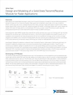Design and Modeling of a Solid-State Transmit/Receive Module for Radar Applications