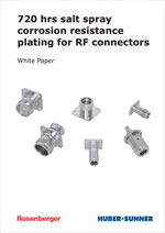 720 Hrs Salt Spray Corrosion Resistance Platings for RF Connectors