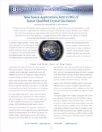New Space Applications Add to Mix of Space-Qualified Crystal Oscillators