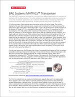 BAE Systems MATRICs™ Transceiver