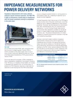 Impedance Measurements for Power Delivery Networks