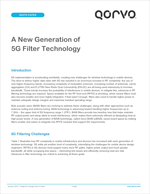 A New Generation of 5G Filter Technology