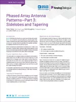 Phased Array Antenna Patterns—Part 3: Sidelobes and Tapering