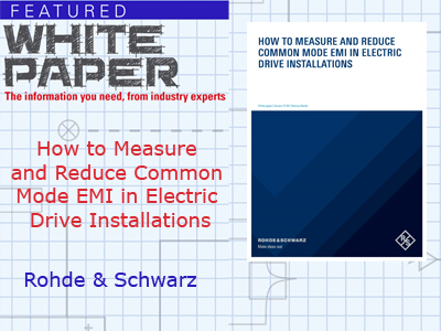 How to Measure and Reduce Common Mode EMI in Electric Drive Installations