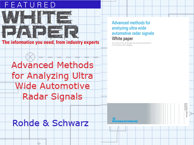 Advanced Methods for Analyzing Ultra Wide Automotive Radar Signals