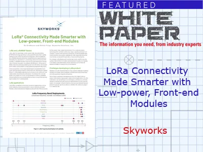 LoRa® Connectivity Made Smarter with Low-power, Front-end Modules