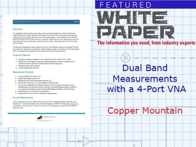 Dual Band Measurements with a 4-Port VNA