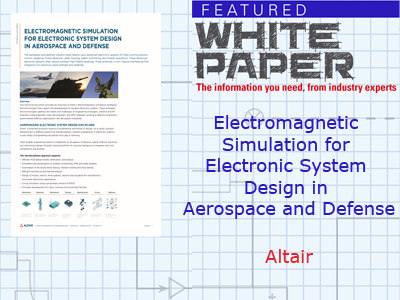 Electromagnetic Simulation for Electronic System Design in Aerospace and Defense
