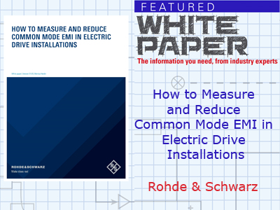 How to Measure and Reduce Common Mode EMI in Electric Drive Installations
