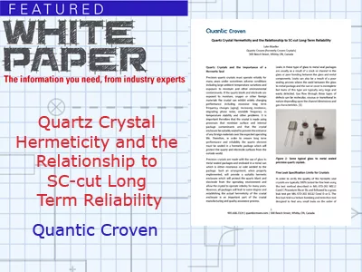 Quartz Crystal Hermeticity and the Relationship to SC-cut Long Term ...